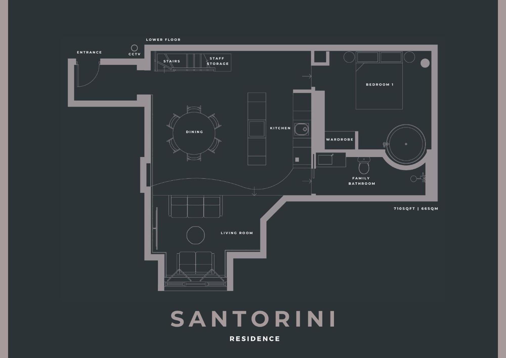 Apartment Santorini By The Heim Residences Manchester